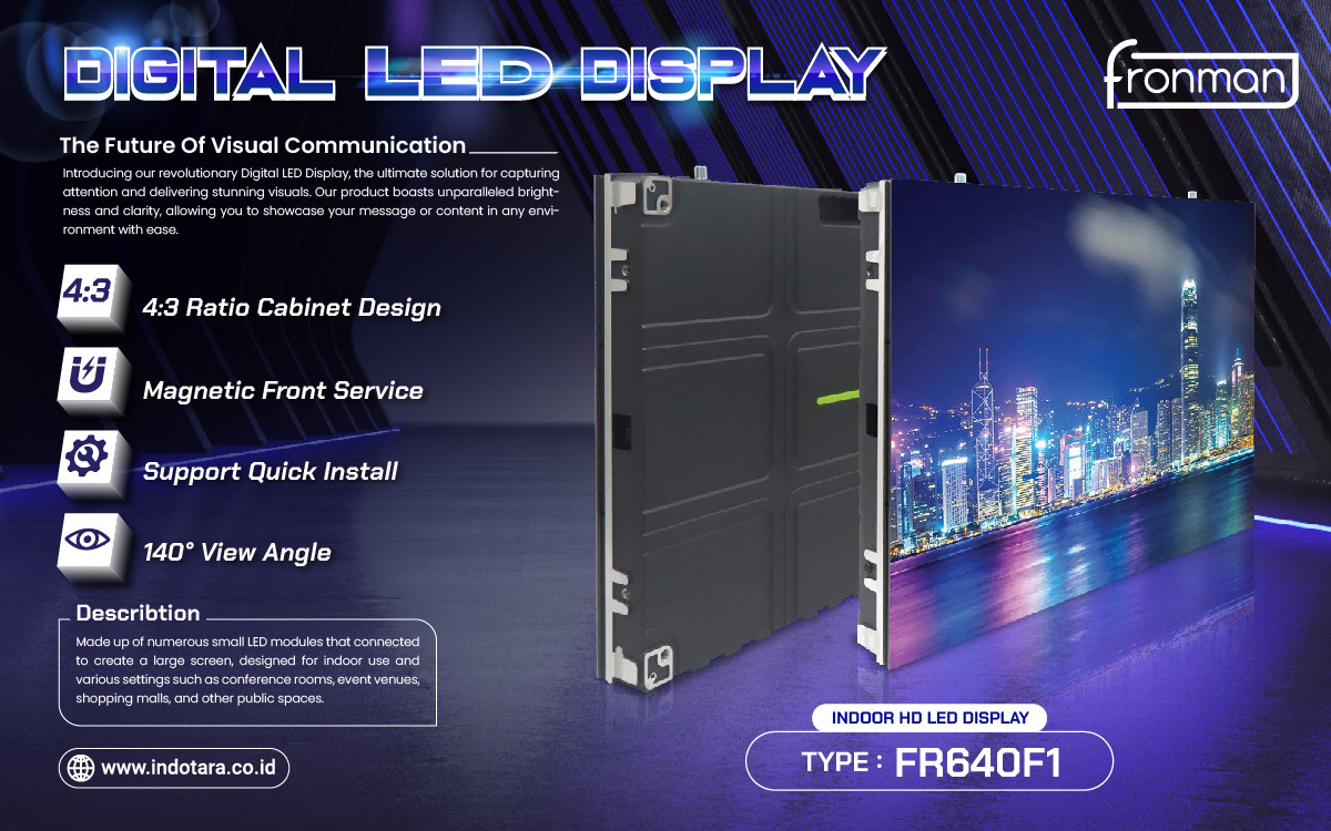 Jual Digital LED Display, Jual Indoor Front Service LED Display
